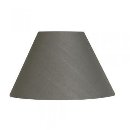 Oaks Lighting Cotton Coolie Slate 40cm Shade Only 