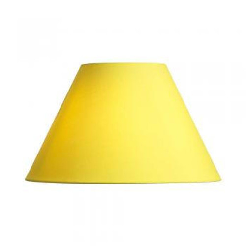 Oaks Lighting Cotton Coolie Yellow 25cm Shade Only 