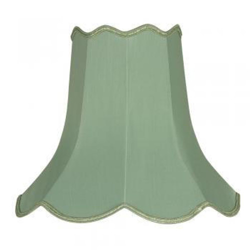 Oaks Lighting Scallop Sage 25cm Shade Only 