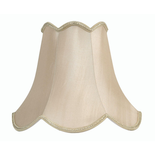 Oaks Lighting Scallop Sand 40cm Shade Only 