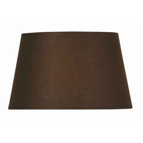 Oaks Lighting Cotton Drum Chocolate 35cm Shade Only 