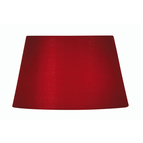 Oaks Lighting Cotton Drum Red 30cm Shade Only 
