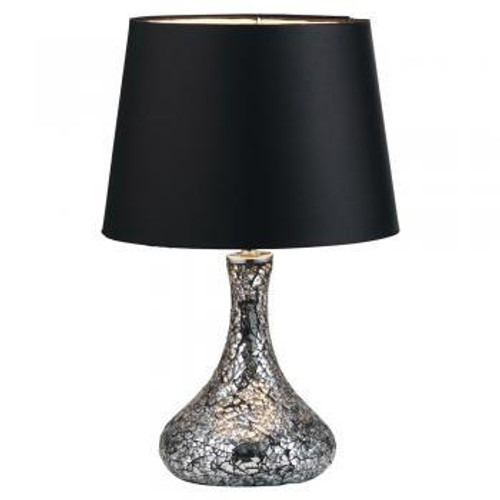 Oaks Lighting Zara Black with Shade Table Lamp 