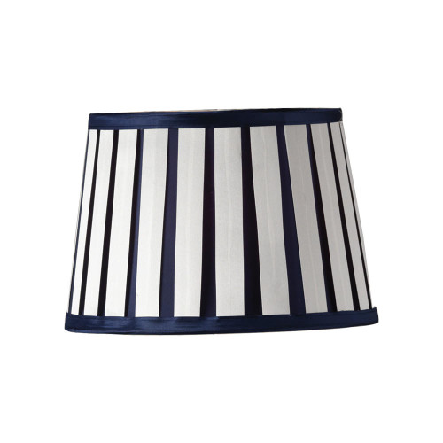 Oaks Lighting Off White Pleated Navy 15cm Shade Only 