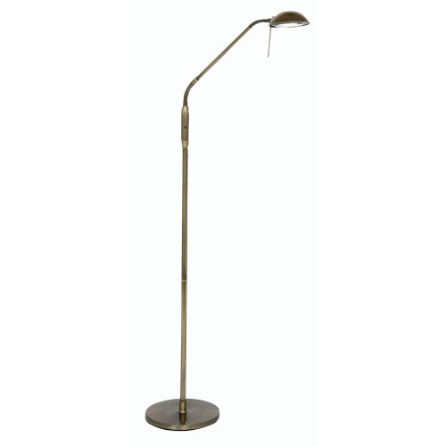 Oaks Lighting Metis Antique Brass Flexible Floor Lamp 