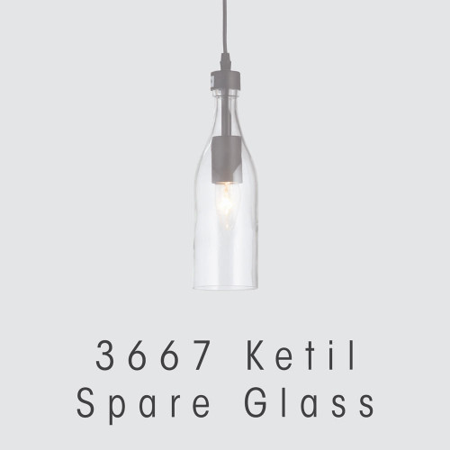 Oaks Lighting Ketil Clear Replacement Glass Only 