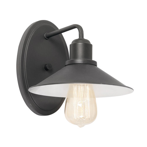 Oaks Lighting Dalvik Black Wall Light 