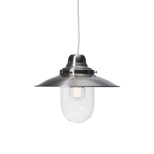 Oaks Lighting Pescar Satin Nickel Non Electric Easy Fit Shade Only