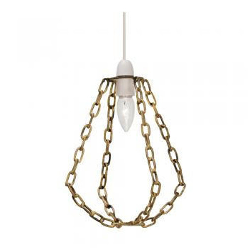 Oaks Lighting Hara Gold Non Electric Easy Fit Pendant Light 