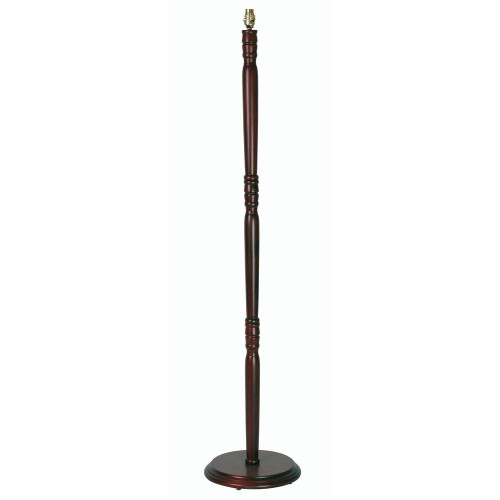 Oaks Lighting Wood Mahogany Floor Lamp 