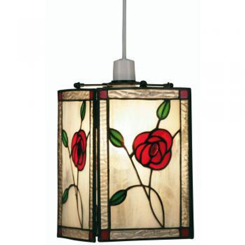 Oaks Lighting Rose Non Electric Tiffany Easy Fit Pendant Light 
