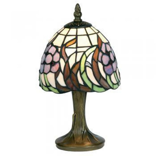 Oaks Lighting Flower Blue Tiffany Table Lamp 