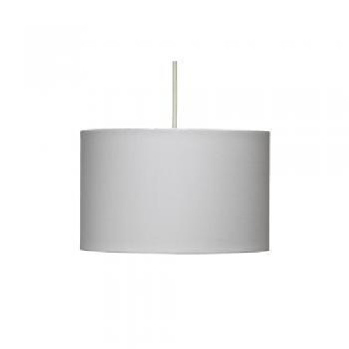 Oaks Lighting Straight Drum Soft Grey Shade Only 