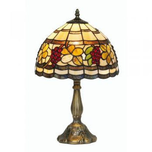 Oaks Lighting Grapes Tiffany 30cm Table Lamp 