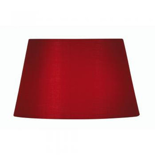 Oaks Lighting Cotton Drum Red 15cm Shade Only 