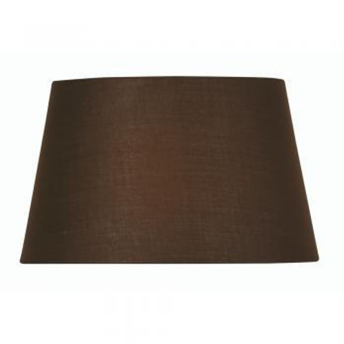 Oaks Lighting Cotton Drum Chocolate 30cm Shade Only 