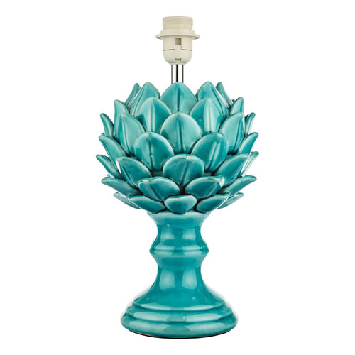 Dar Lighting Violetta Blue Ceramic Base Only Table Lamp 