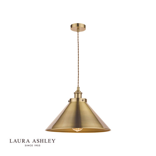 Rufus Antique Brass Single Pendant Light