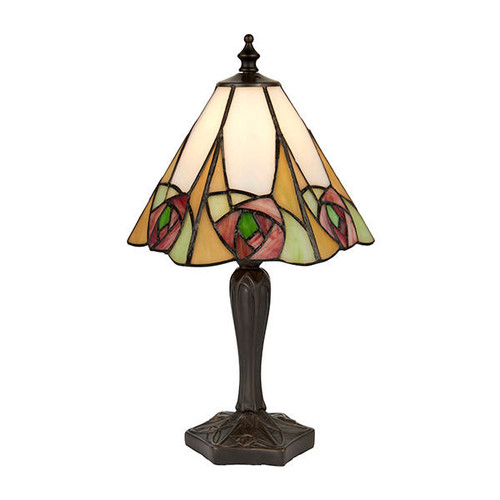 Interiors 1900 Ingram Dark Bronze Small Tiffany Table Lamp 