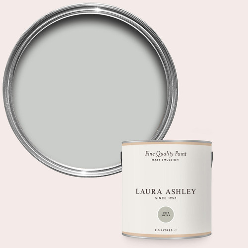 Laura Ashley Homeware Laura Ashley Soft Silver 2.5l Matt Emulsion Paint 