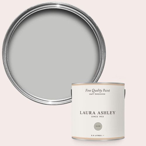 Laura Ashley Homeware Laura Ashley Silver 2.5l Matt Emulsion Paint 