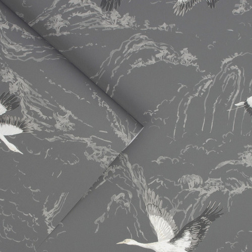 Laura Ashley Homeware Laura Ashley Dark Steel Animalia Wallpaper 