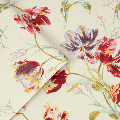 Laura Ashley Homeware Laura Ashley Cranberry Gosford Wallpaper 