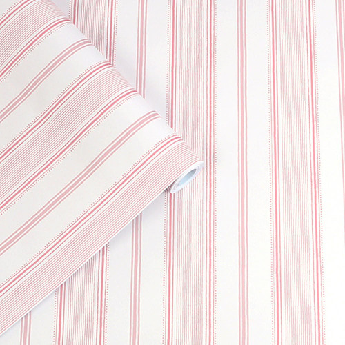 Laura Ashley Homeware Laura Ashley Blush Heacham Stripe Wallpaper 