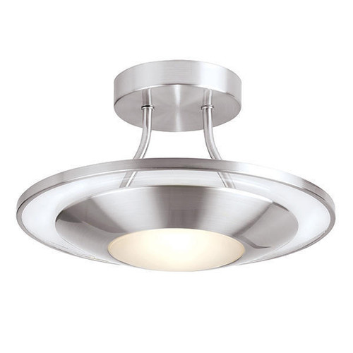Endon Lighting Firenz Sarin chrome with Clear Glass Flush Ceiling Light - Clearance 