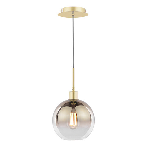 Lycia Polished Gold with Gold Ombre Glass Diffuser Pendant Light