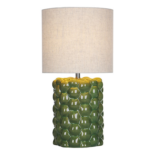 Jayden Green Reactive Glaze With Shade Table Lamp