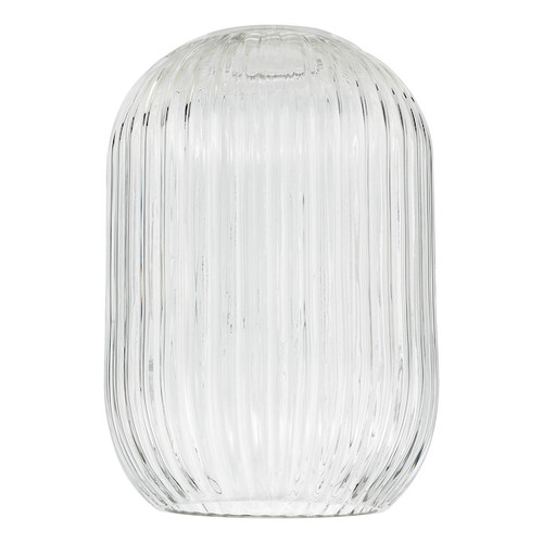 Sawyer Clear Ribbed Glass Easy Fit Pendant Shade Only