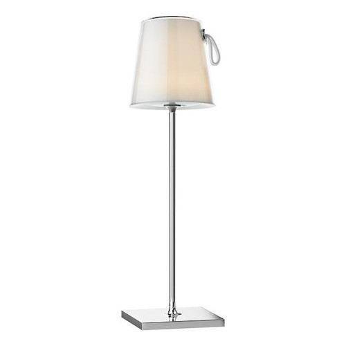 Dar Lighting Egor Polished Chrome with Colour Changing LED Table Lamp 