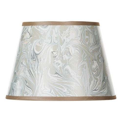 Dar Lighting Frida Taupe Marble Pattern 26cm Tapered Drum Shade Only 
