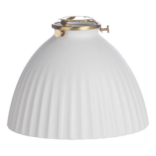 Dar Lighting Accessories White Domed Ceramic 17cm Easy Fit Pendant Shade Only 