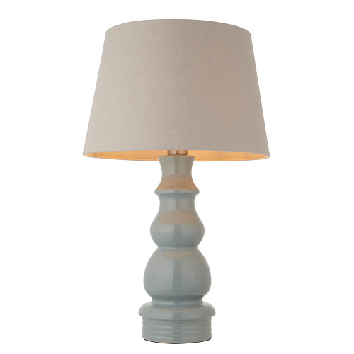 Provence and Cici Grey Glaze with Grey Shade 40.5 Table Lamp