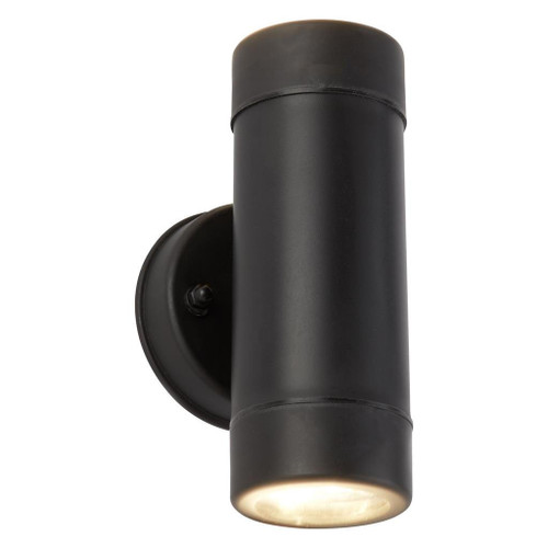 Searchlight Coastal 2 Light Black LED IP44 Wall Light 