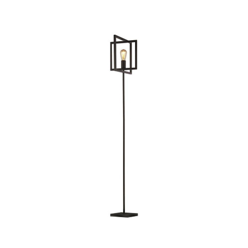 Searchlight Plaza Matt Black Floor Lamp 