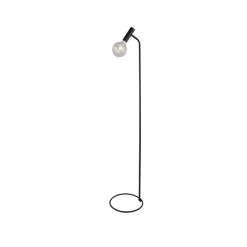 Searchlight Dulwich Black with Clear Diffuser Floor Lamp 