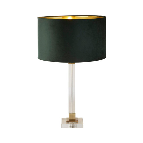 Searchlight Scarborough Brass with Green Shade Table Lamp 