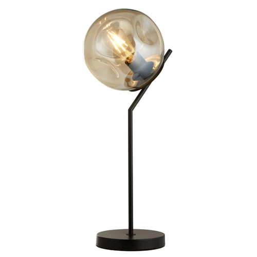 Searchlight Punch Black with Champagne Glass Table Lamp 