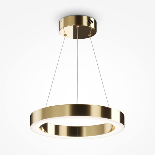 Saturno Brass 40cm LED Ringed Pendant Light