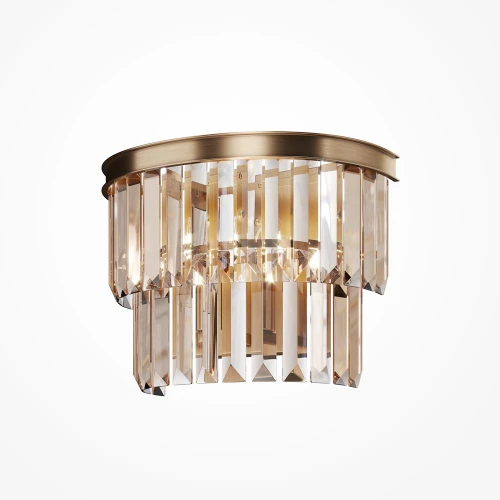 Maytoni Revero Gold and Crystal Wall Light 