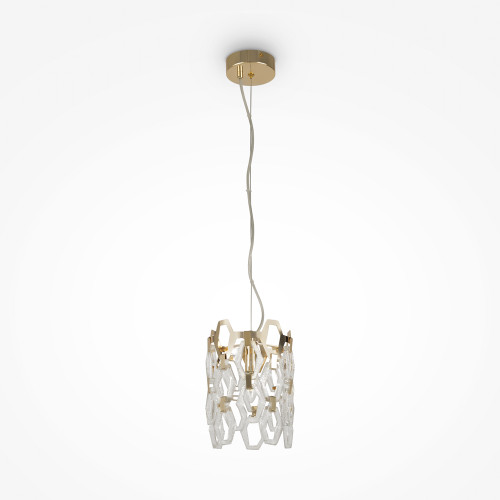 Tissage Gold with Crystal Diffuser Pendant Light