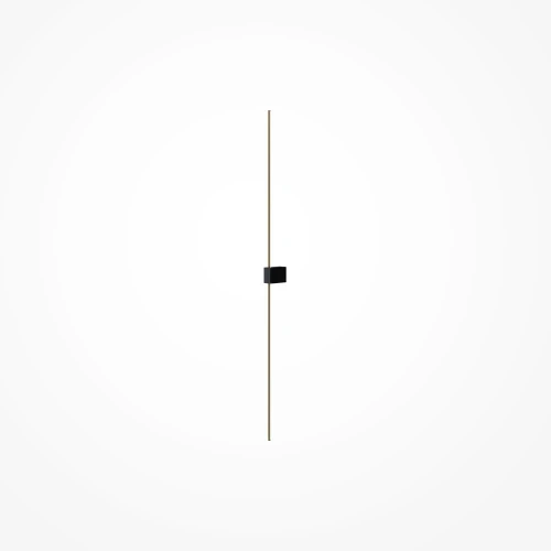 Maytoni Pars Black with Gold 12W Up and Down Wall or Ceiling Light 