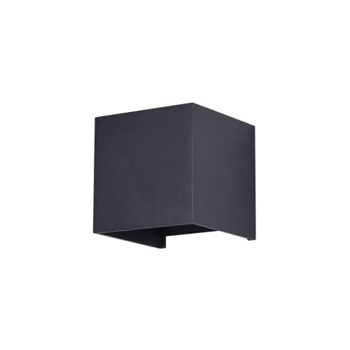 Maytoni Fulton Black Square IP54 LED Wall Light 