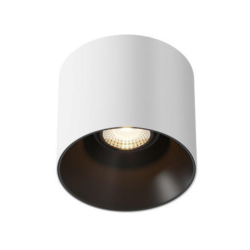 Maytoni Alfa LED White with Black Dimmable 15W 3000K Surface Downlight 