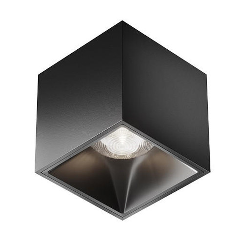 Maytoni Alfa LED Black Square 12W 4000K Surface Downlight 