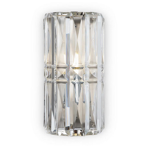 Maytoni Facet Chrome and Crystal Shade Wall Light 