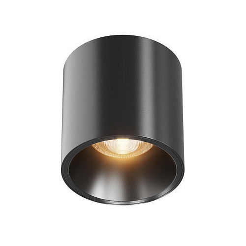 Maytoni Alfa LED Black 12W 3000K Surface Downlight 